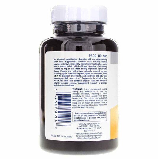 Chewable Super Papaya Enzyme Plus, AH